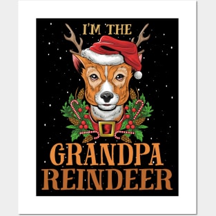 Im The Grandpa Reindeer Christmas Funny Pajamas Funny Christmas Gift Posters and Art